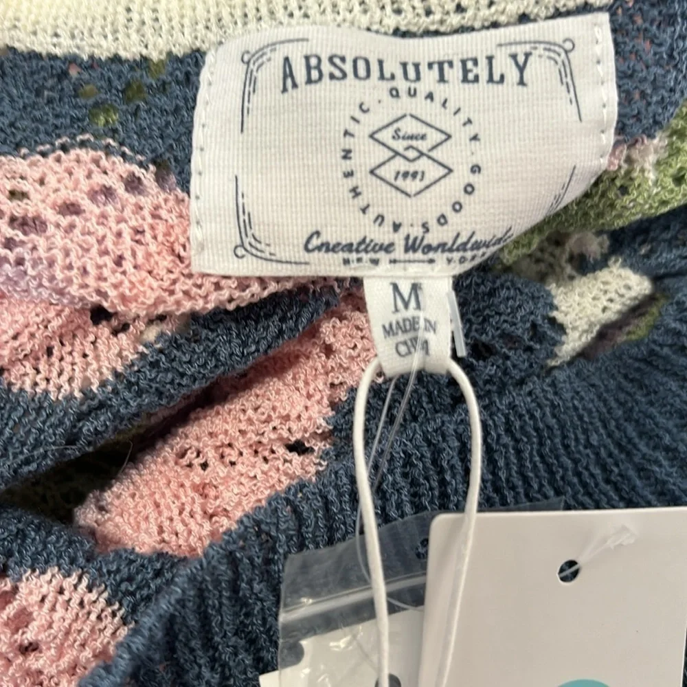 Absolutely Jahkiya Long Sleeves cardigan blue- size medium